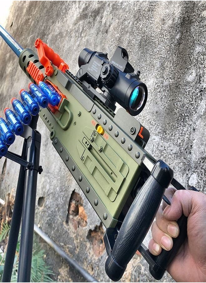 fashionhome - M2 Model Multi Component Electric Manual Integrated Soft Bullet Gun Foam Darts Elite Assault Outdoor Parent Child Interaction Toy Heavy Machine Gun - Image 1