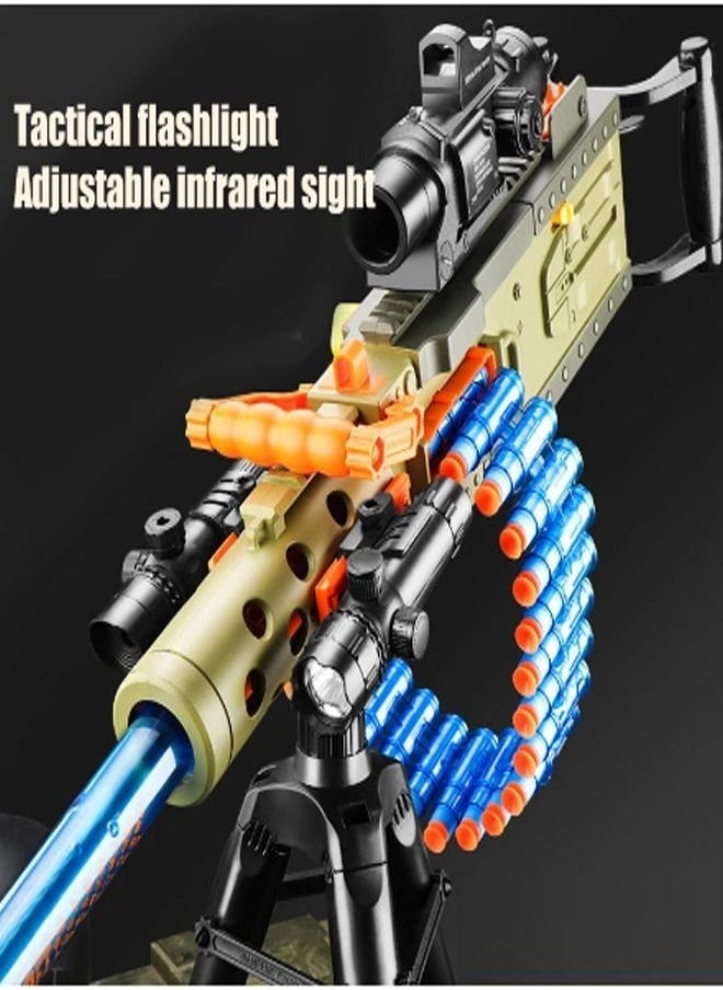 fashionhome - M2 Model Multi Component Electric Manual Integrated Soft Bullet Gun Foam Darts Elite Assault Outdoor Parent Child Interaction Toy Heavy Machine Gun - Image 1