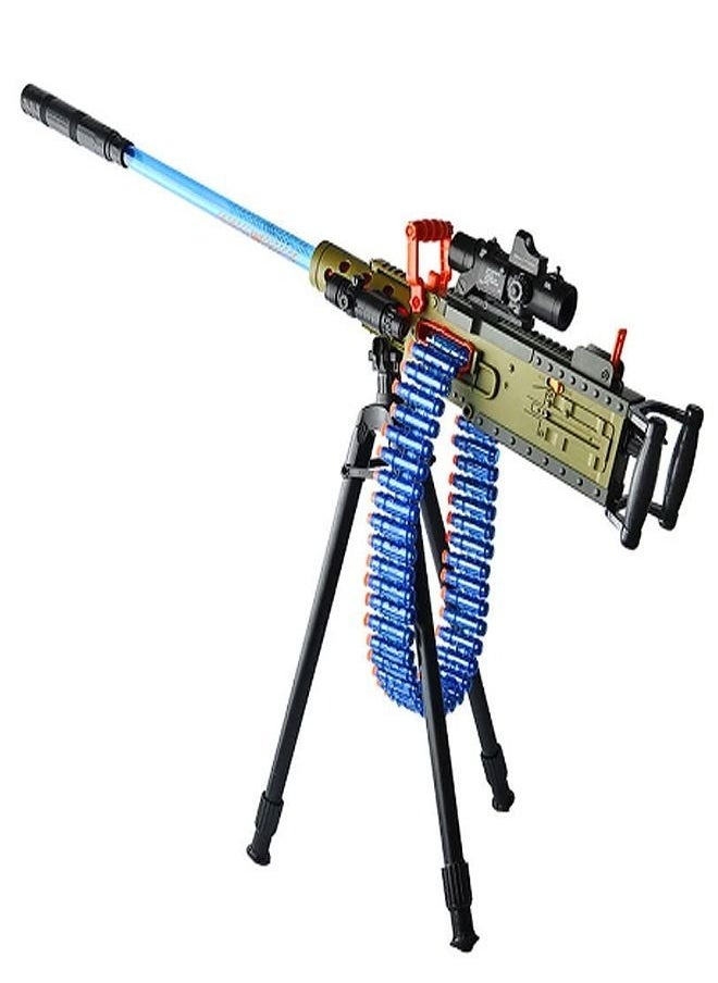 fashionhome - M2 Model Multi Component Electric Manual Integrated Soft Bullet Gun Foam Darts Elite Assault Outdoor Parent Child Interaction Toy Heavy Machine Gun - Image 1