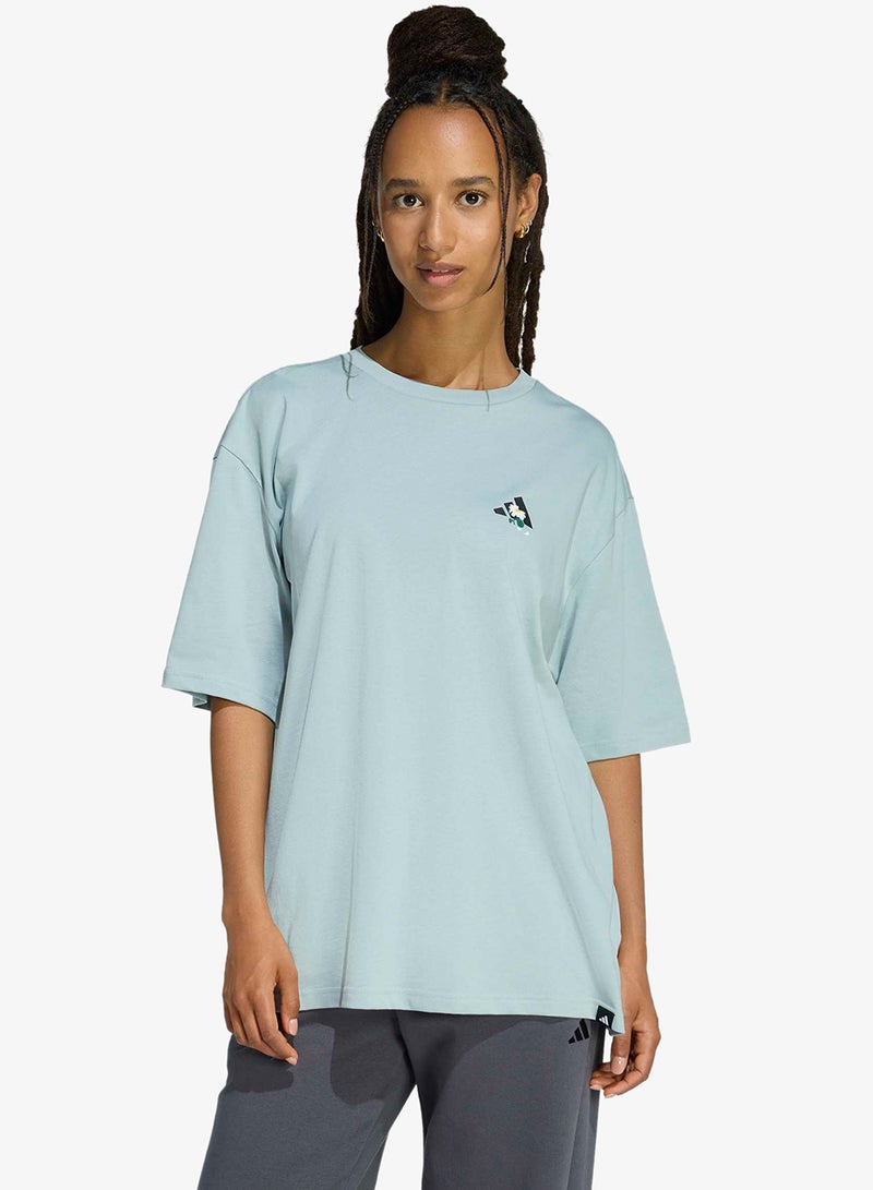 Adidas Soft Side Oversized Graphic T-Shirt - Image 1
