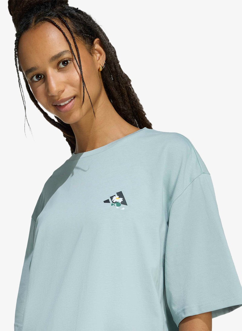 Adidas Soft Side Oversized Graphic T-Shirt - Image 4