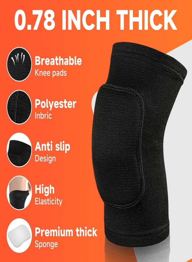 RYBTB Volleyball Knee Pads knee brace for Women Kids Girls，Soft and Breathable Knee Pads for Volleyball, Dancing, Football, Yoga, Basketball, and Skating - Protective Knee Pads for Adults and Kids (Black, - Image 3