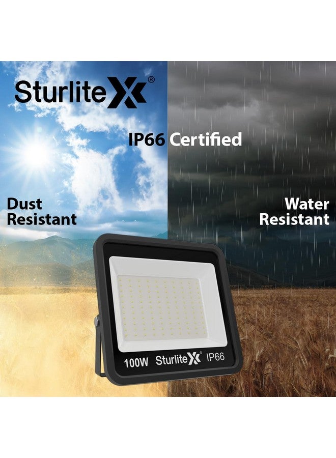 Sturlite Toddo 100 W LED Flood Light| Cool White 6500K Color Temperature LED Lamp| IP66 Waterproof Surge Protection Focus Light for Factory, Garage, Parking, Garden, Playground & Shop - (Pack of 1) - Image 5