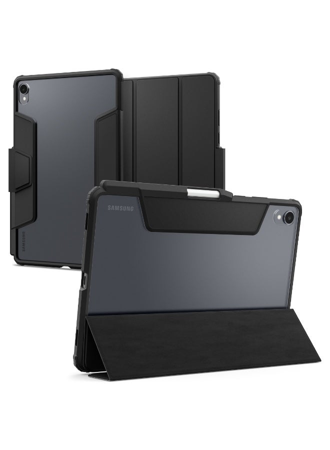 Spigen Ultra Hybrid Pro Samsung Galaxy Tab S11 Case Cover 11 inch (2025) Tri-Fold Cover Clear Back with S Pen Holder - Black - Image 1