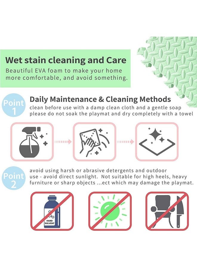 SIGNATRON 9Pc - 36 SqFt Exercise Mat Puzzle Gym Mat Interlocking Foam Mats EVA Foam Floor Tiles with Protective Flooring for Gym Equipment Workouts, 12mm Thick (Blue - Black) - Image 5