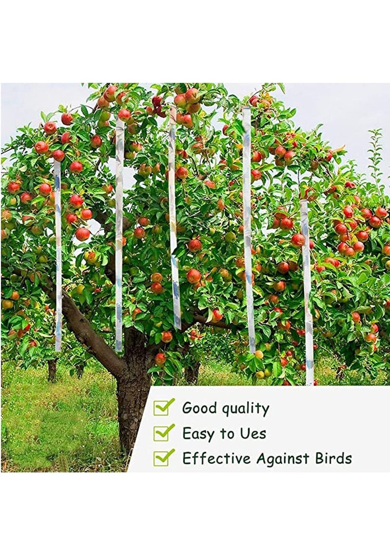 Generic - Bird Scare Tapes 2 Pack Repellent Deterrent Reflective Device Double Sided Bird Ribbonfor Home Garden and Total Scare Flash Tape Keep Pigeons Ducks Crows to Prevent from Hitting Windows - Image 1