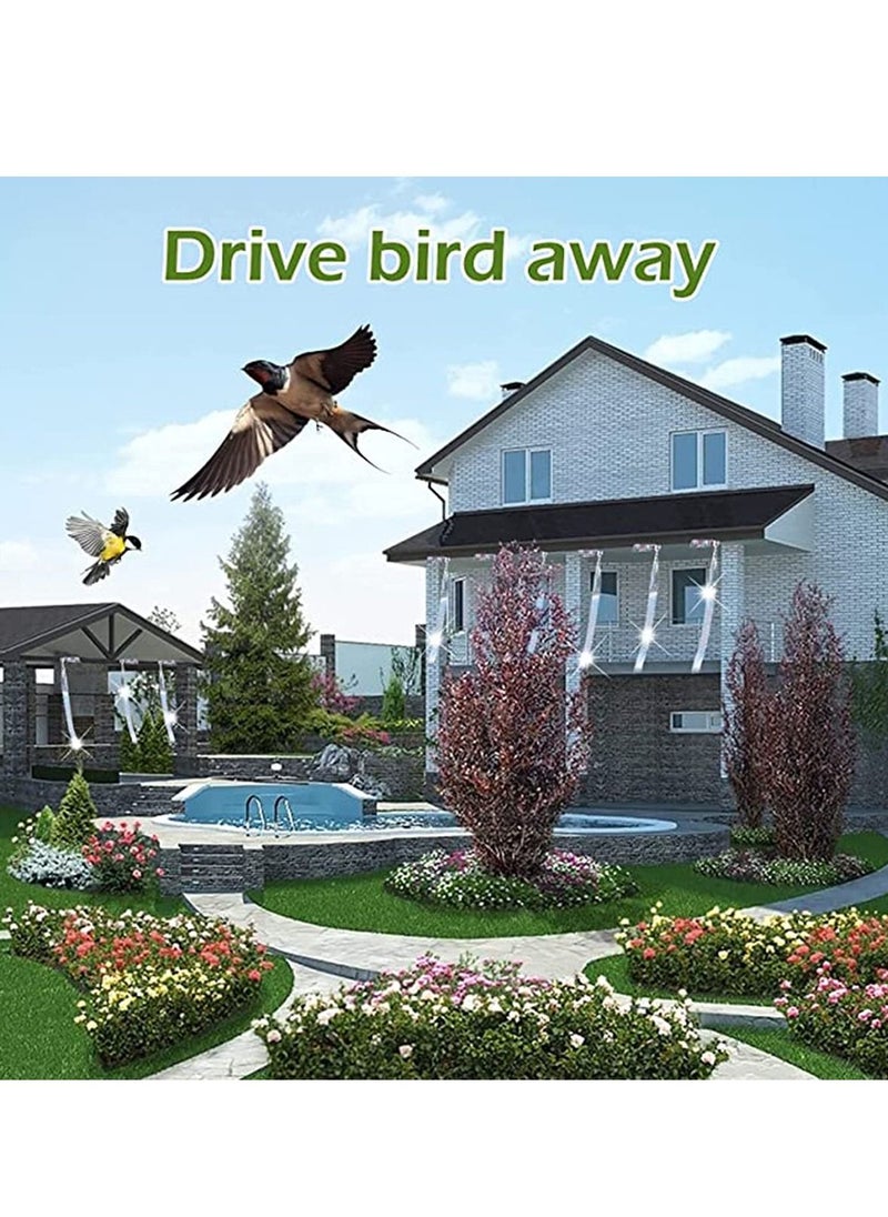 Generic - Bird Scare Tapes 2 Pack Repellent Deterrent Reflective Device Double Sided Bird Ribbonfor Home Garden and Total Scare Flash Tape Keep Pigeons Ducks Crows to Prevent from Hitting Windows - Image 1