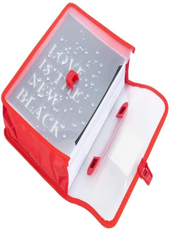 HATHIYANI Plastic Handle Documents File Storage Bag with Handle Button for Important Papers/Memos/Projects/Presentations/Photos/Letters (Size: FS/A4, Multicolor) (Pack of 4) - Image 5