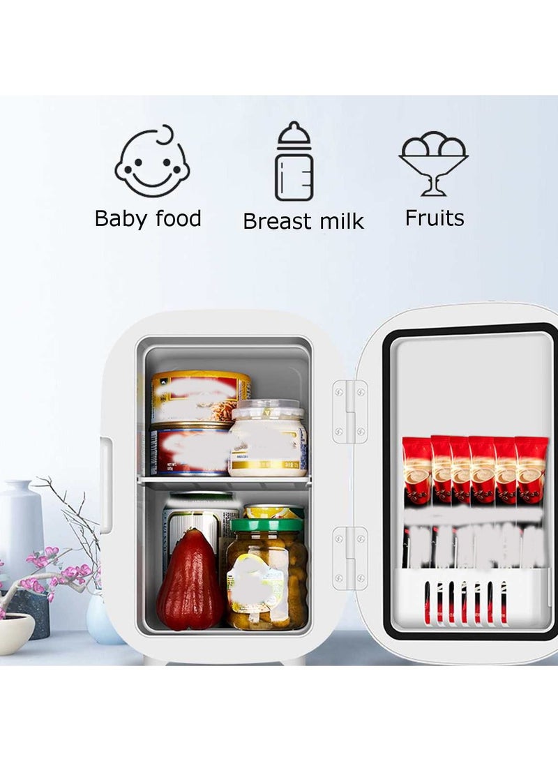 Cool Baby ثلاجة صغيرة Coolbaby بسعة 6 لتر للاستخدام المزدوج، ثلاجة صغيرة لتبريد السيارة/المنزل، وثلاجة تدفئة محمولة، وثلاجة مكياج محمولة للتدفئة والتبريد  - Image 5