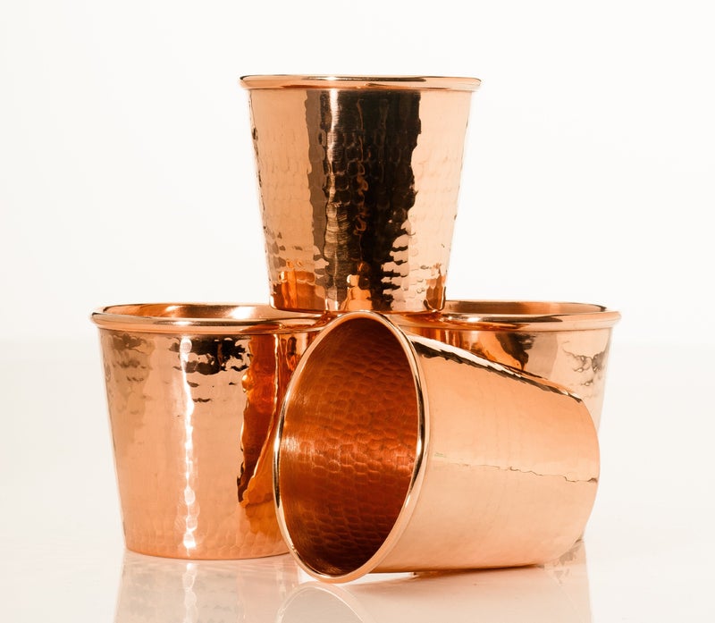 Sertodo Copper Apa Cup | Single, 12 fl oz | Handcrafted, Durable, Artisan Quality Drinkware | Ayurvedic Beverage Serving | Elegant Kitchen and Barware - Image 2