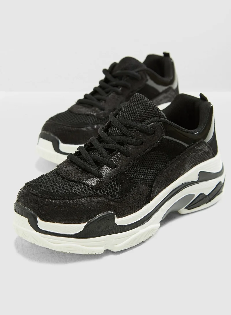Ginger Chunky Sneaker With Contrast Sole