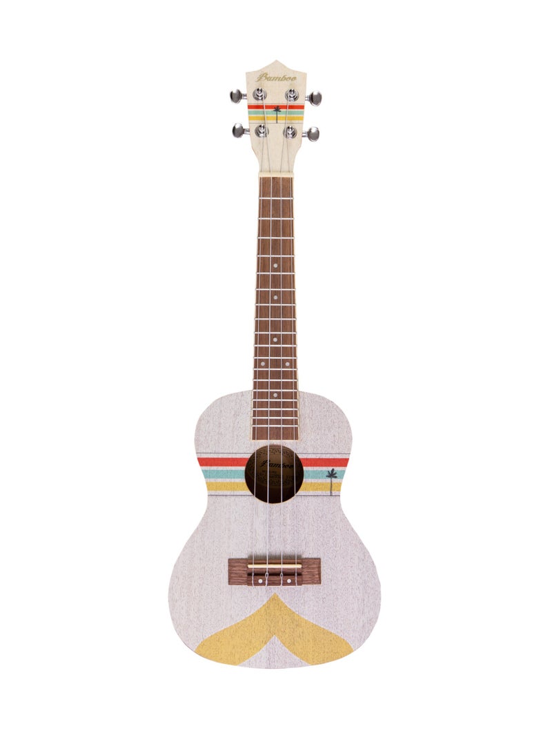 Bamboo U-23 Summer Vibes Concert Ukulele – 23-Inch Beach-Inspired Design with Premium Gig Bag  - Image 4