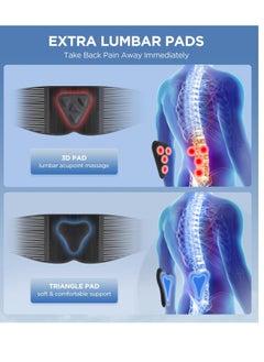 General Back Support with 3D Lumbar Pad Relieves Lower Back Pain 6X Back Support Straps with Replacement Straps for Men and Women Breathable Mesh Fabric  - Image 3