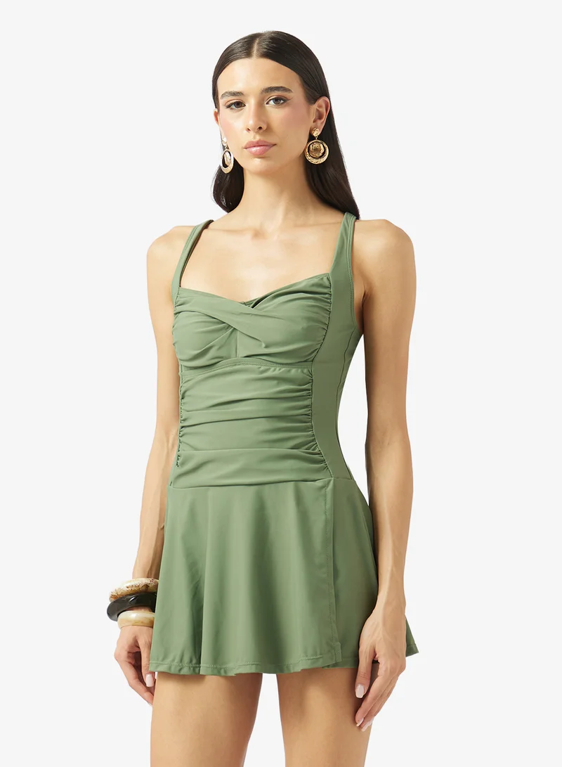 ELLA Halter Neck Swimsuit Dress