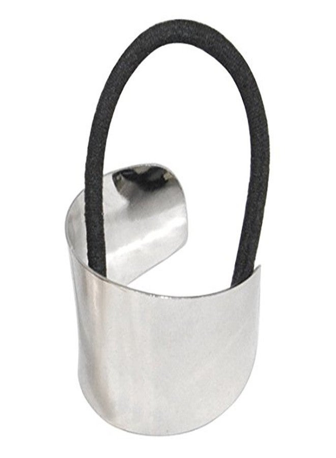 Luzen 2 قطع حزام شعر دائري معدني بونكتيل مرن، حبال شعر مرنة - Image 3