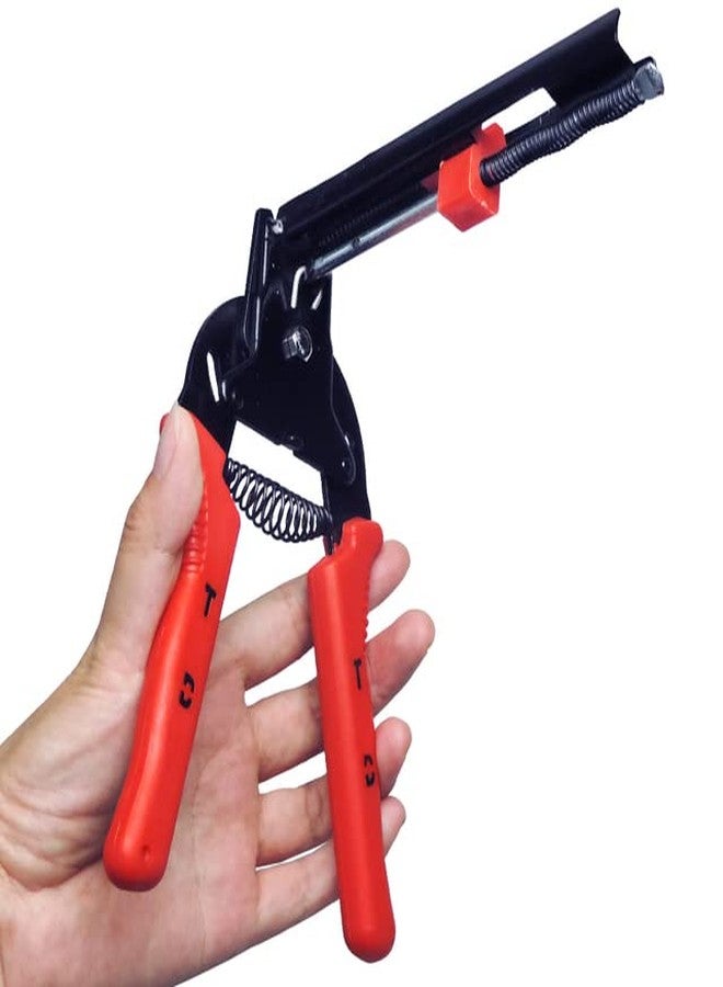 APlayfulBee Type M Nail Ring Pliers with 1200pcs M Clips Multifunction Cage Clamp Hog Ring Pliers Kit for Animal Cages Wire Fencing Installation Fencing Repair Hand Tools (Red) - Image 4