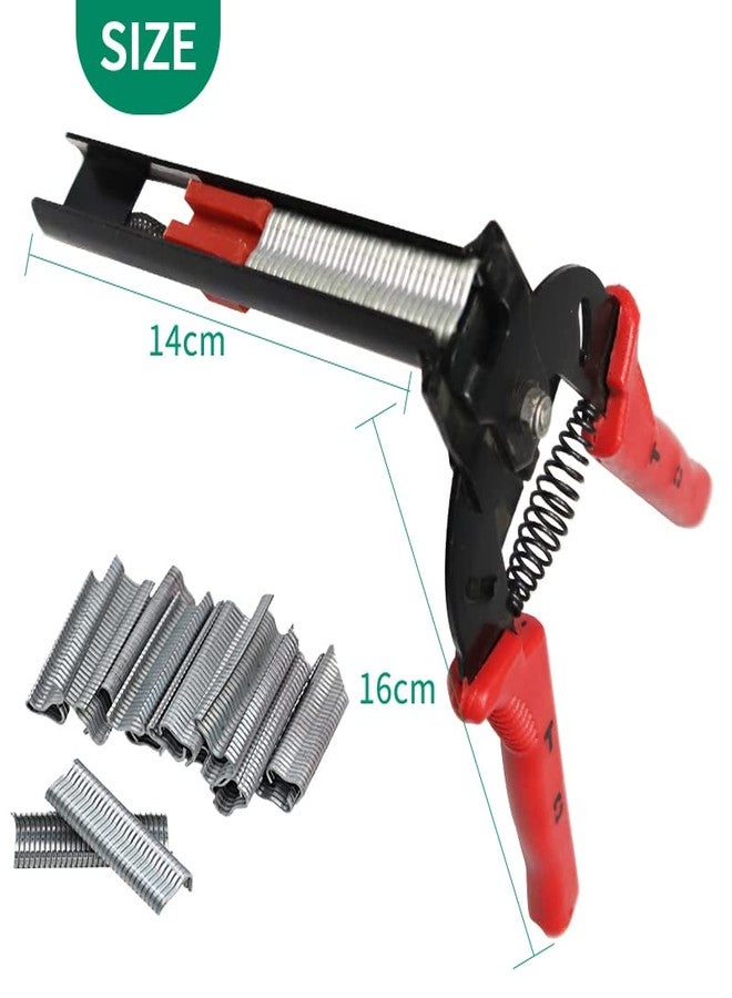 APlayfulBee Type M Nail Ring Pliers with 1200pcs M Clips Multifunction Cage Clamp Hog Ring Pliers Kit for Animal Cages Wire Fencing Installation Fencing Repair Hand Tools (Red) - Image 5