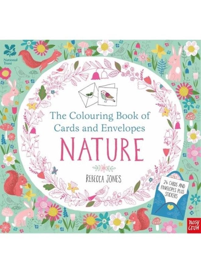 National Trust The Colouring Book of Cards and Envelopes Nature - Paperback