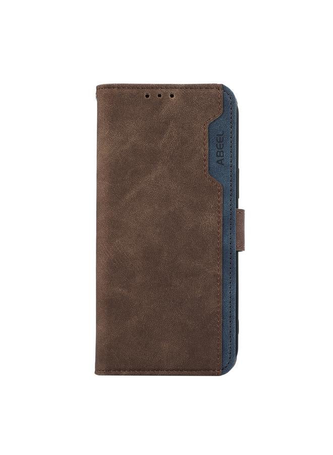 S-TOP Case For Motorola Edge 50 5G Global ABEEL Color Block Magnetic RFID Leather Phone Case - Image 2