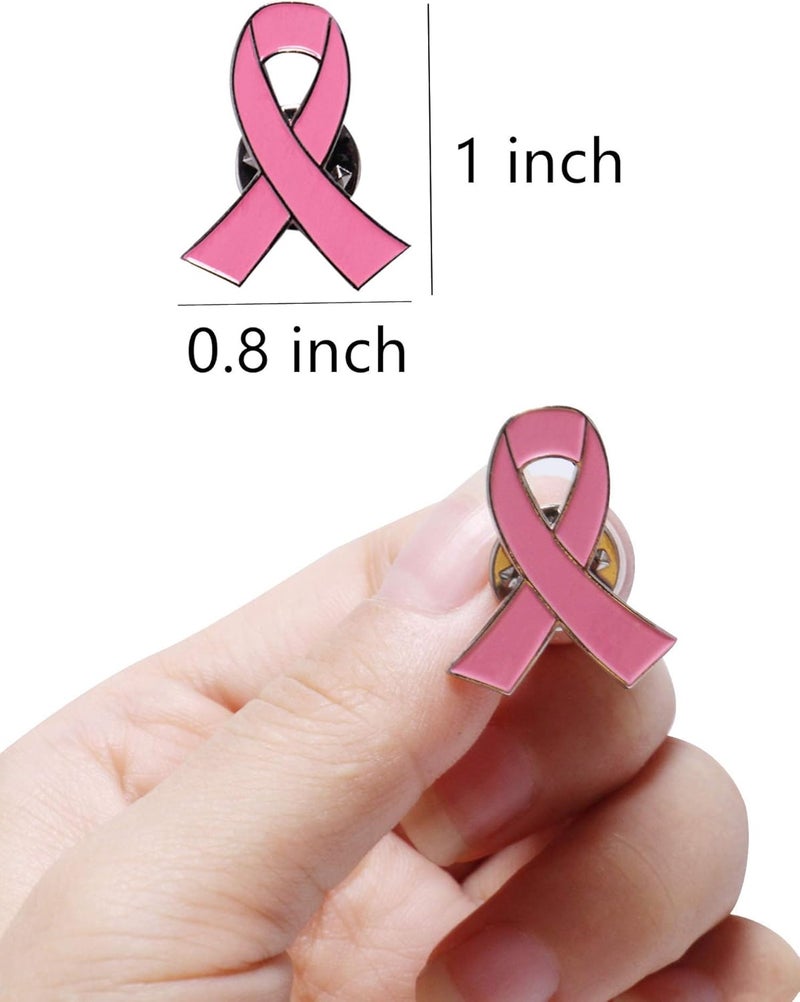 Mayam Official Hope Pink Ribbon Pins Breast Cancer Awareness Brooch Lapel Pin Buttons - Image 2