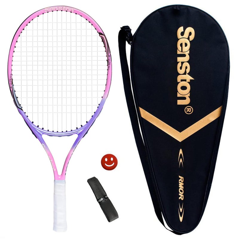 Senston 23" Tennis Racket for Kids Children Boys Girls Tennis Racquets Kids Tennis Racket Pink Color - Image 1