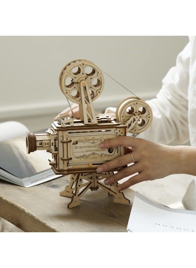 ROKR 3D Wooden Puzzles Vitascope for Adults - Model Building Kits Mechanical Construction for Adults to Build, Educational Brain Teaser DIY Crafts Kits, Halloween Collection Gifts for Men (Vitascope) - Image 3