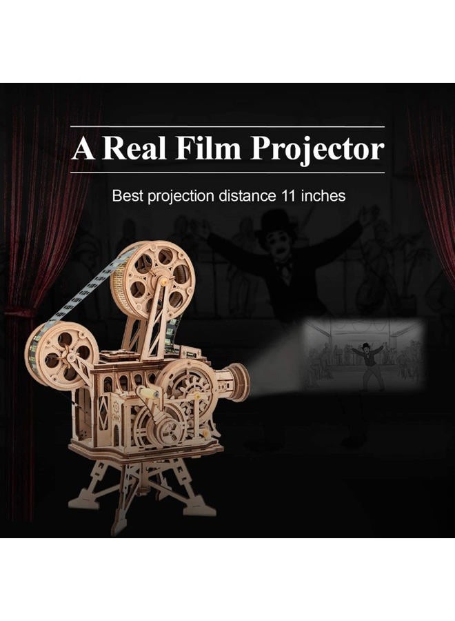 ROKR 3D Wooden Puzzles Vitascope for Adults - Model Building Kits Mechanical Construction for Adults to Build, Educational Brain Teaser DIY Crafts Kits, Halloween Collection Gifts for Men (Vitascope) - Image 2