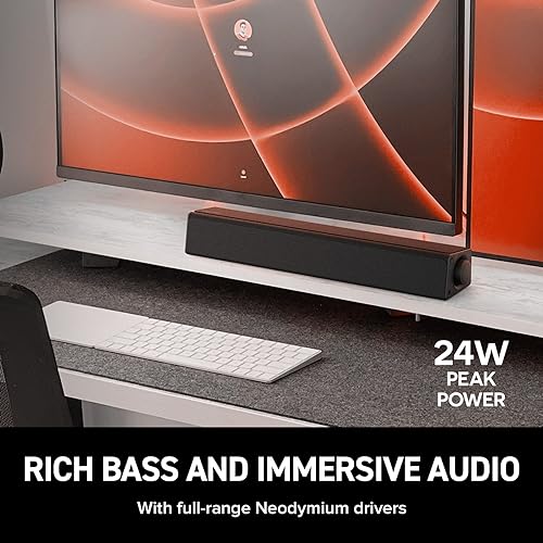 Creative Stage SE mini Compact Under-Monitor Soundbar with Bluetooth 5.3, USB Digital Audio, for PC and Mobile - Image 4