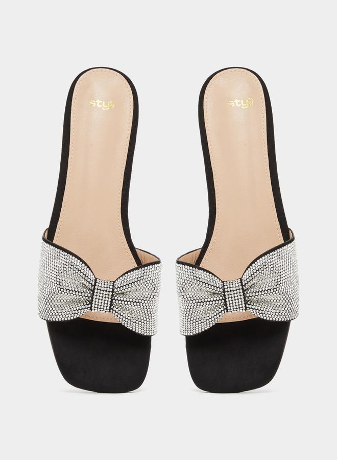 Styli Styli Embellished Ribbon Flat Sandals - Image 5