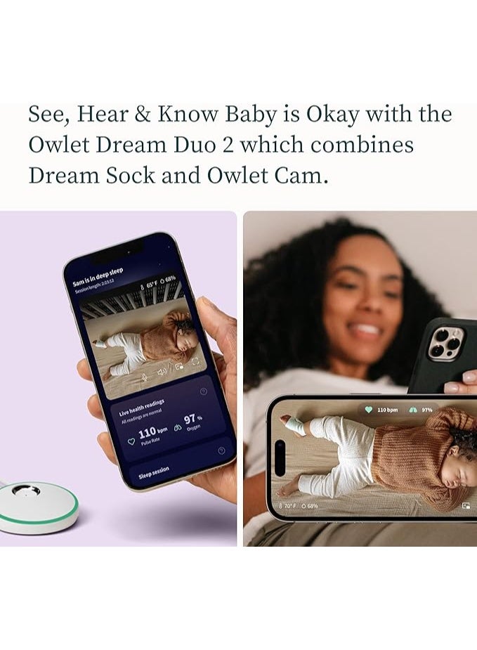 Owlet® Dream Duo Smart Baby Monitor: Owlet Cam 2 1080p HD WiFi Video - Image 3