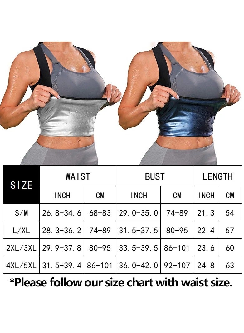 EELHOE Women's Slimming Body Shaper Sauna Vest Women's Corset, Sweat Shaping Garment, Yoga Wear, Fitness Tummy Sweat Vest - Image 2