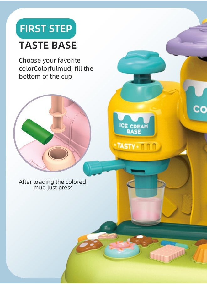 Soft Touch 23 Pcs Color Dough Set for Kids Children's Color Clay Kit Non-toxic Non-stick Lightweight Play Dough Toys DIY Ice Cream Machine Dough Kit Girl PlayHouse Toy  - Image 5