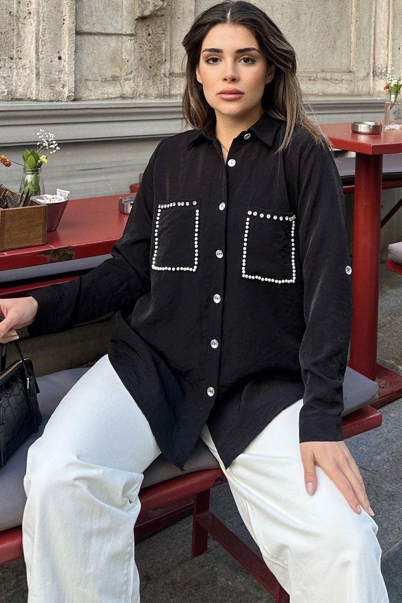 Weshaya Shirt Women Black - Image 2