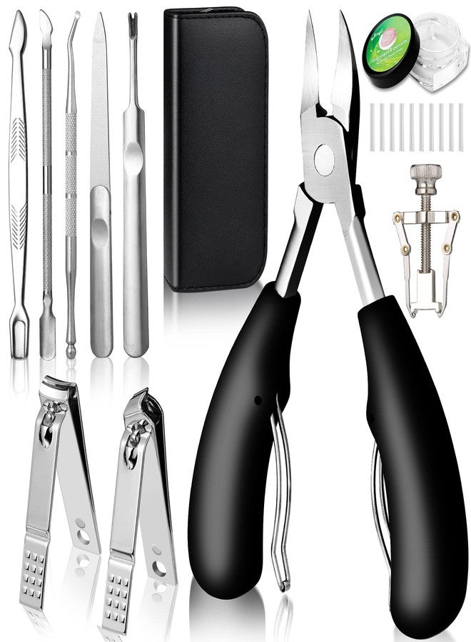 Modacraft 10 PCS Toenail Clippers Tool Kit, Modacraft Professional Podiatrist Nail Clippers Set for Thick & Ingrown Toenails Corrector Treatment, Wide Jaw Opening Nail Clippers Set for Seniors Pedicure, Unisex - Image 1