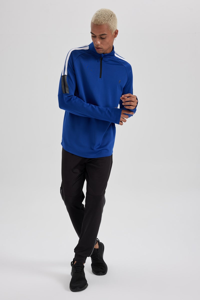 DeFacto Man DeFactoFit Slim Fit Zippered Scuba Fabric Sports Sweatshirt - Image 4