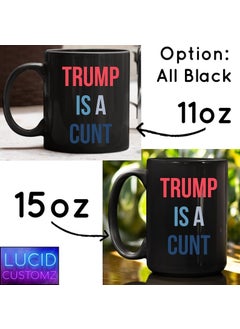 Bexdore Trump Is A*** Mug, Anti-Trump Coffee Mug, Funny Democrat Gift, English Mug  - Image 5