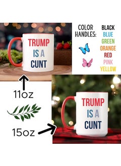 Bexdore Trump Is A*** Mug, Anti-Trump Coffee Mug, Funny Democrat Gift, English Mug  - Image 4