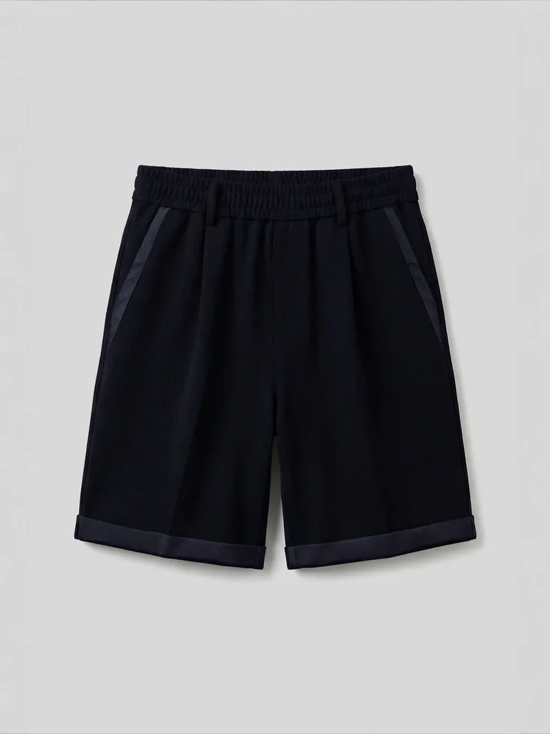 TOMMY Men's Mid Waist Wide Leg Shorts
