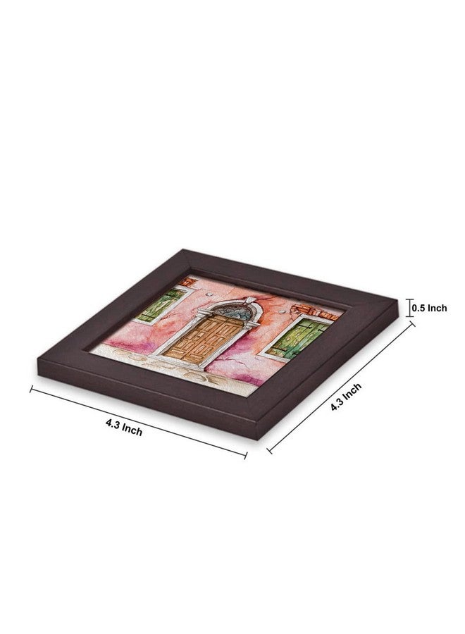 Paper Plane Design Tea Coffee Coaster Set Wooden Decorative Coasters Set. Home and Office Wooden Coasters Design 483 - Image 4