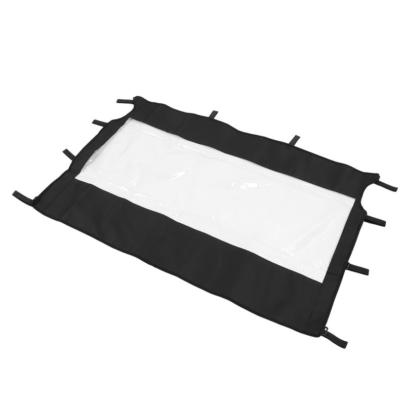 Soft Rear Windshield Excellent Visibility Reduce Dust PVC UTV Rear Windscreen Replacement for Rhino 450 660 700 - Image 2