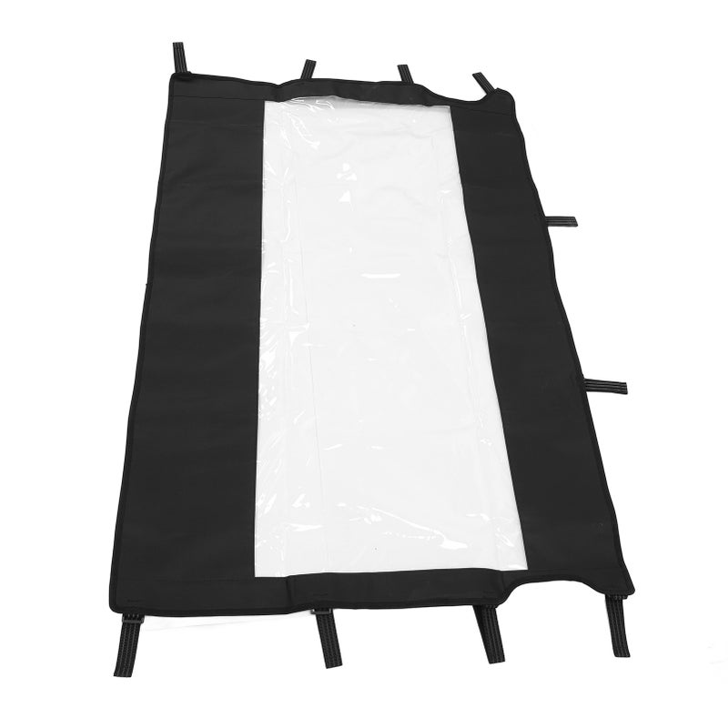 Soft Rear Windshield Excellent Visibility Reduce Dust PVC UTV Rear Windscreen Replacement for Rhino 450 660 700 - Image 5