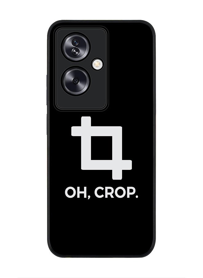 Stylizedd Rugged Black Edge Case for OnePlus Nord N30 SE, Slim fit Soft Case Flexible Rubber Edges Anti Drop TPU Gel Thin Cover - Oh Crop  - Image 1