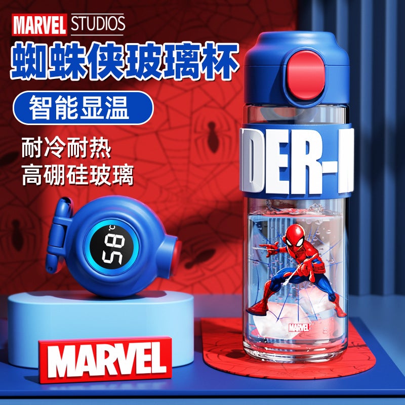 Disney Cartoon Kids Borosilicate Glass Water Bottle - Image 1