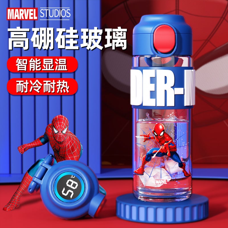 Disney Cartoon Kids Borosilicate Glass Water Bottle - Image 2