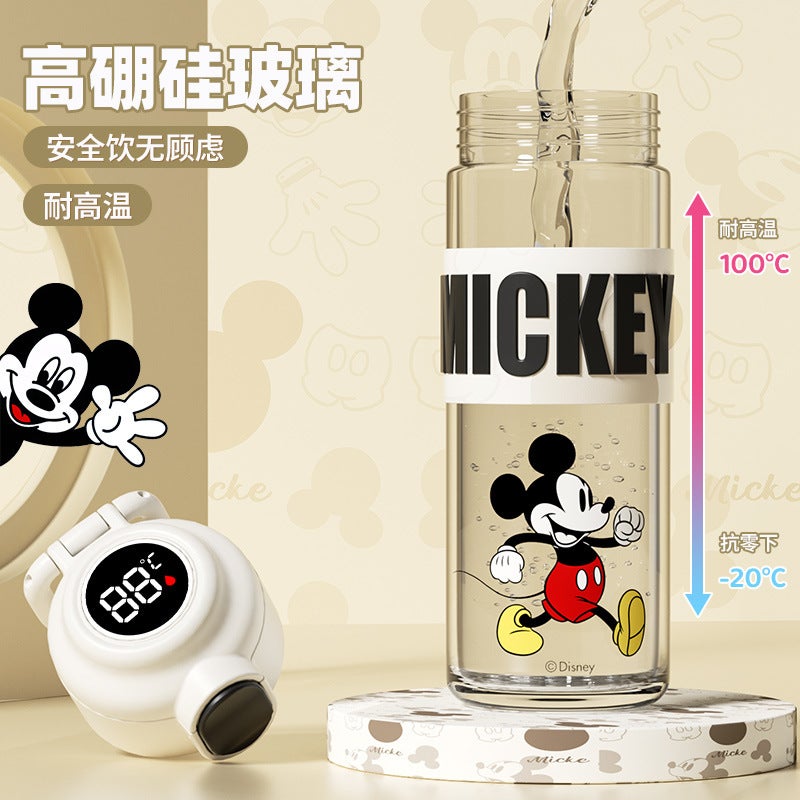 Disney Cartoon Kids Borosilicate Glass Water Bottle - Image 3