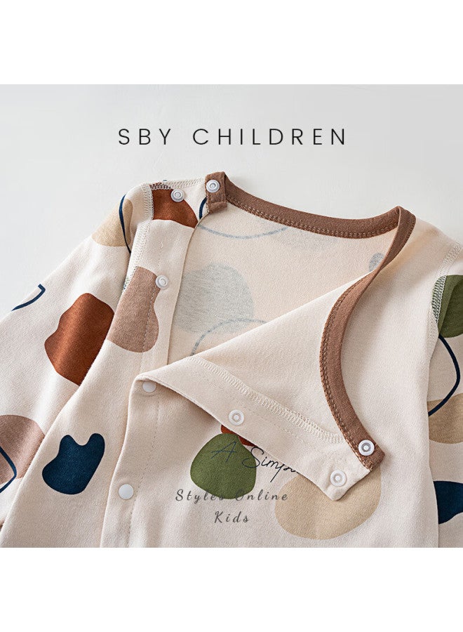 Shu Beiyi Shubeyi Baby Romper Newborn Bodysuit Belly Protection Spring Newborn Baby Infant Full Moon Baby Ha Yi Anniversary Crawling Suit 73 - Image 2