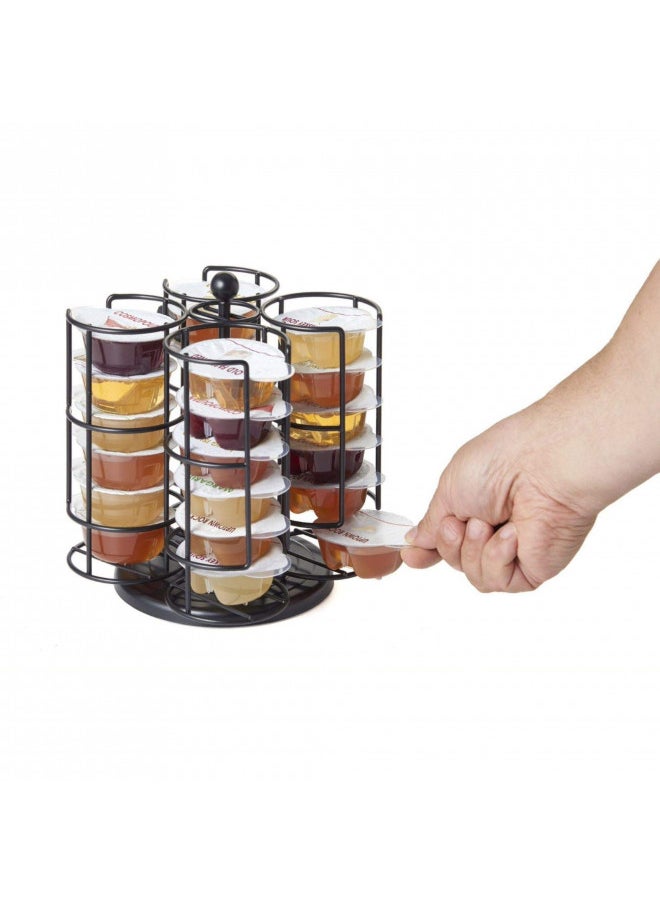 Nifty Solutions - Nifty Solutions Compatible with Bartesian Cocktail Holds up to 24 Capsule Pods, Spins 360-Degrees, Medium (Pack of 1), Black - Image 1
