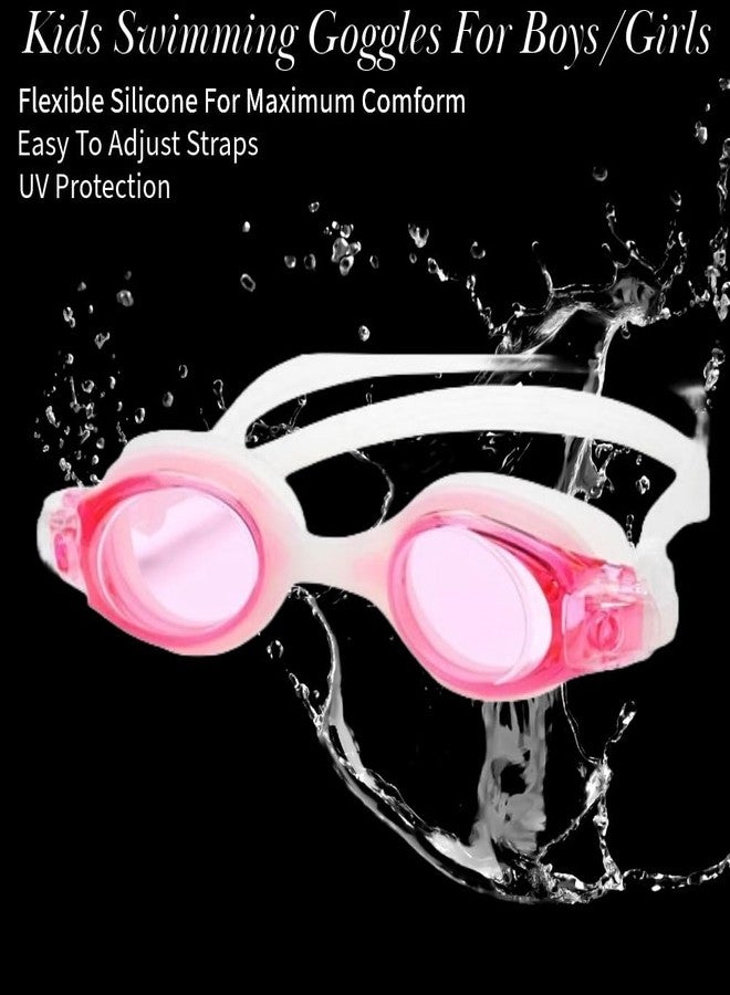 LEBAMI Swimming Kit for Kids Girls with Swimming Costume for Girls Swimming Goggles Swimming Tube Swimming Cap and Swimming Pool Accessories | Pink - Image 5