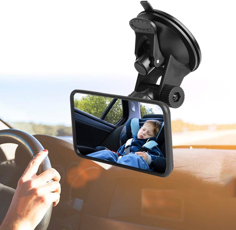 KIMISS Backseat Mirror Adjustable Car Interior Baby Rear View Mirror Kids Monitor Glass for Safety Seat with Suction Baby Mirror for Car - Image 4