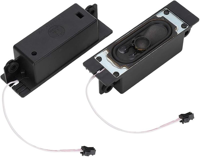 Black ABS 10W TV Speaker Unit With Great Bass Effect 2Pcs 8 Ohm Loudspeaker For LCD TV - Image 3